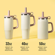 Hawsaiy 32/40 oz Stainless Steel Tumbler with Handle, Double Wall Vacuum Insulated for Fitness, Office, Car