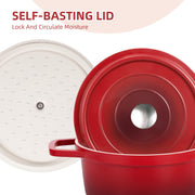 Hawsaiy 5 Qt Dutch Oven Pot with Lid,Nonstick Enameled Dutch Oven for Stews,Soups,Baking