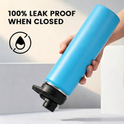 Hawsaiy 24 oz Insulated Stainless Steel Water Bottle with Handle, Leak-Proof Lid & Wide Mouth, Double Wall Vacuum, BPA Free, Keeps Cold & Hot
