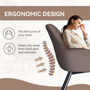 Hawsaiy Ergonomic Dining Chairs Set of 2/4/6 with Metal Leg for Kitchen, Dining Room, or Living Room