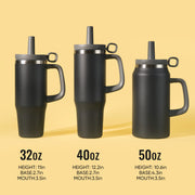 Hawsaiy 32/40 oz Stainless Steel Tumbler with Handle, Double Wall Vacuum Insulated for Fitness, Office, Car