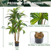 Hawsaiy Artificial Brazilian Ironwood Tree - Realistic Faux Tree for Home or Office Decor