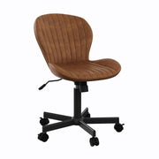 Hawsaiy Shell-Shaped Swivel Office Chair, 360° Rotating Vanity Desk Chair with Rocking Function for Home Office, Bedroom, Makeup Vanity