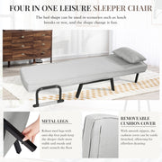 Hawsaiy Convertible Sleeper Leisure Recliner, Adjustable Lounge Chair, Arm Chair, and Sofa Bed