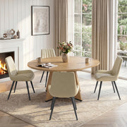 Hawsaiy 5 Piece Extendable Dining Table Set for 4, 47.24