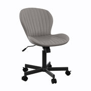 Hawsaiy Shell-Shaped Swivel Office Chair, 360° Rotating Vanity Desk Chair with Rocking Function for Home Office, Bedroom, Makeup Vanity