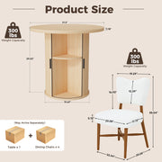 Hawsaiy 3-Piece Dining Table Set for 2, 31.5