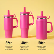 Hawsaiy 32/40 oz Stainless Steel Tumbler with Handle, Double Wall Vacuum Insulated for Fitness, Office, Car