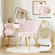 Hawsaiy Velvet Accent Chair with Gold Metal Legs for Bedroom,Living Room