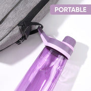 Hawsaiy 32oz Clear Plastic Leak-Proof Water Bottle,BPA-Free