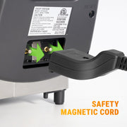 Kerilyn 3L Deep Fryer with Basket, 1700W Electric Deep Fryer with Time & Temperature Control for Home Use, Removable Basket, Lid with View Window and Odor Free Filter, Stainless Steel, Dishwasher Safe