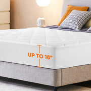 Hawsaiy Heated Mattress Pad,Electric Mattress Pad Luxury Bed Warmer 10 Heat Settings|Auto Off 2-4-8 Hours|Fit Up to 18