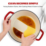 Kerilyn 6.5QT Large Round Cast Iron Enameled Oval Dutch Oven Pot - Heavy-Duty, Non-Stick, Dual Handle, Bread Baking, Cooking, and Serving - Durable, Easy to Clean, Heat Retention, Versatile Cookware,Home Kitchen Essentials, Durable Kitchen Utensils