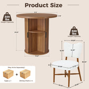 Hawsaiy 3-Piece Dining Table Set for 2, 31.5