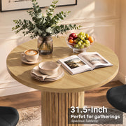 Hawsaiy Bar Table and Chairs Set for 2, 3-Piece Pub Table Set with 2 Adjustable Swivel Bar Stools, Counter Height Dining Table Set for Kitchen, Apartment, Home Bar, Small Space