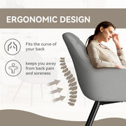 Hawsaiy Ergonomic Dining Chairs Set of 2/4/6 with Metal Leg for Kitchen, Dining Room, or Living Room