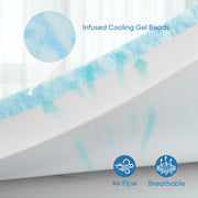 Nalupatio 3 Inch Firm Mattress Topper King Size 76x80 Inch Extra Support, Gel-Infused High-Density Memory Foam Mattress Bed Topper for Pain Relief, CertiPUR-US Certified