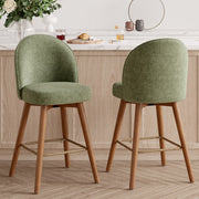 Hawsaiy Modern Swivel Bar Stools Set of 2/3/4, 26