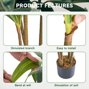 Hawsaiy Artificial Brazilian Ironwood Tree - Realistic Faux Tree for Home or Office Decor