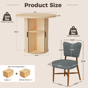 Hawsaiy 3-Piece Dining Table Set for 2, 31.5