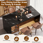 Hawsaiy 5 Piece Dining Table Set for 4, 63
