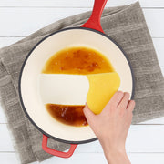 Hawsaiy Enameled Cast Iron Skillets, 2-in-1 Cast Iron Dutch Oven Pot with Lid Set, 3QT Dutch Oven + 1.5QT Skillet for Frying, Baking, Stewing, Grilling