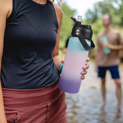 Hawsaiy 24oz Stainless Steel Water Bottles, Double Wall with Straw Lid, BPA-Free, Leakproof, for Travel & School, Multicolor