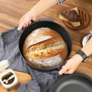 Hawsaiy 6.5QT Pre-Seasoned Cast Iron Dutch Oven with Lid, Ideal for Bread Baking, Sourdough, Frying, BBQ & Camping - Dual Handles, Skillet Pan Set for Indoor & Outdoor Use