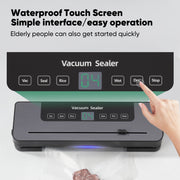 Hawsaiy Vacuum Sealing Machine with Built-in Cutter, Automatic Food Sealer for Dry & Moist Food, Easy-to-Clean, LED Indicator Lights for Food Storage