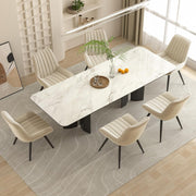 Hawsaiy Modern Upholstered Dining Chairs with Thick Cushions and Metal Legs Set of 2/4/6