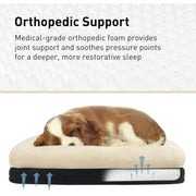 Hawsaiy Memory Foam Dog Bed - Washable, Non-Slip, & Waterproof