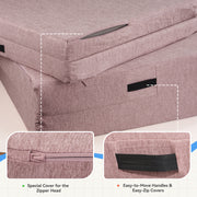 Hawsaiy Kids Sofas Modular 4PCS Sponge Armless Reclining Sofa with Removable Cover