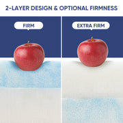 Hawsaiy 4 Inch Mattress Topper White Memory Foam Mattress Topper Extra Firm Back Pain Relief Enhanced Cooling Pad for Back Pain, High Support