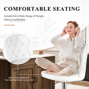 Hawsaiy Modern Upholstered Barstools Set of 2/4 with Tufted Velvet Backrest