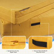 Hawsaiy Kids Sofas Modular 4PCS Sponge Armless Reclining Sofa with Removable Cover