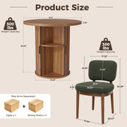 Hawsaiy 3-Piece Dining Table Set for 2, 31.5