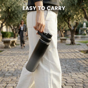 Hawsaiy 24 oz Insulated Stainless Steel Water Bottle with Handle, Leak-Proof Lid & Wide Mouth, Double Wall Vacuum, BPA Free, Keeps Cold & Hot