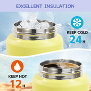 Hawsaiy 12oz Kids Insulated Water Bottle with Straw Lid, Leak-Proof Stainless Steel BPA-Free for School Boys and Girls