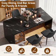 Hawsaiy 5 Piece Dining Table Set for 4, 63