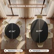 Hawsaiy 5 Piece Extendable Dining Table Set for 4, 47.24