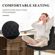 Hawsaiy Modern Upholstered Barstools Set of 2/4 with Tufted Velvet Backrest