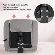 Hawsaiy Criss Cross Office Chair with Footrest, Oversized Sherpa Cross Legged Desk Chair, Height Adjustable Swivel Vanity Chair for Home Office Bedroom