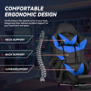 Hawsaiy Gaming Chair with LED Lights and Lumbar Support, Faux Leather High Back PC Gaming Chair