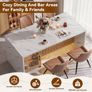 Hawsaiy 5 Piece Dining Table Set for 4, 63