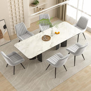 Hawsaiy Modern Upholstered Dining Chairs with Thick Cushions and Metal Legs Set of 2/4/6