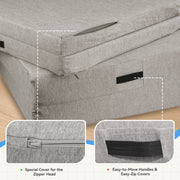 Hawsaiy Kids Sofas Modular 4PCS Sponge Armless Reclining Sofa with Removable Cover