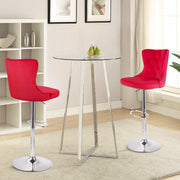 Hawsaiy Modern Upholstered Barstools Set of 2/4 with Tufted Velvet Backrest