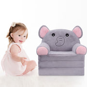 Hawsaiy Kids Sofa 2-in-1 Foldable Armchair with Liner Filler Cute Cartoon Lazy Sofa Bed for Living Room or Bedroom