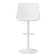 Nalupatio Bar Stools Set of 2/4, Adjustable Bar Stools with Back, Modern PU Leather Swivel Height Adjustable Stool Chair for Home Kitchen Island