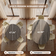 Hawsaiy 5 Piece Extendable Dining Table Set for 4, 47.24